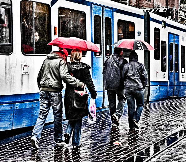 Rain in Amsterdam